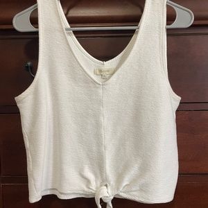 Madewell Texture & Thread tie front tank top